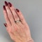 1970's, 18ct White Gold Diamond and Sapphire stone set Ring, SHAPIRO & Co since1979 - image 3