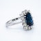 18K white gold 4.08ct Natural Blue Sapphire and 1.00ct Diamond Ring - image 3