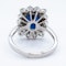 18K white gold 4.08ct Natural Blue Sapphire and 1.00ct Diamond Ring - image 4