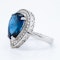 18K white gold 5.05ct Natural Blue Sapphire and 0.75ct Diamond Ring - image 3