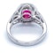 18K white gold 3.54ct Natural Ruby and 0.32ct Diamond Ring - image 3