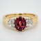 18K yellow gold 2.12ct Natural Ruby and 0.32ct Diamond Ring. - image 1