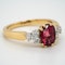 18K yellow gold 2.12ct Natural Ruby and 0.32ct Diamond Ring. - image 2