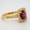 18K yellow gold 2.30ct Natural Ruby and 0.45ct Diamond Ring - image 2