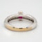 18K white gold 0.50ct Natural Ruby and 0.75ct Diamond Ring. - image 4