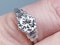art deco 1.16ct diamond engagement ring  DBGEMS - image 4