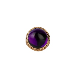 Amethyst gold ring