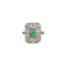 Edwardian emerald and diamond ring - image 1