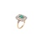 Edwardian emerald and diamond ring - image 2