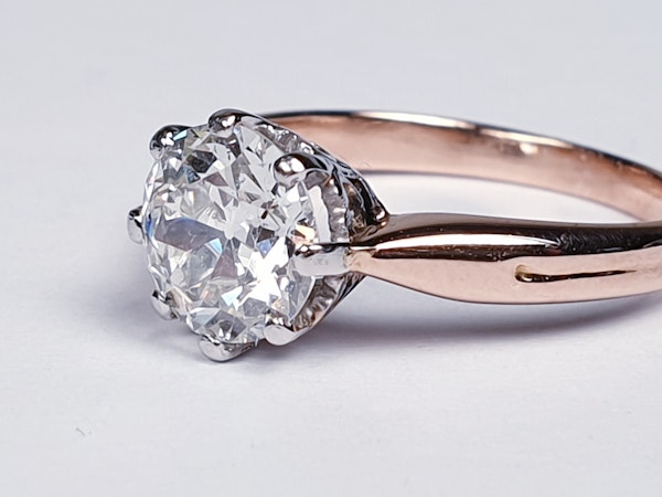 1.41ct Art deco diamond engagement ring  DBGEMS - image 4