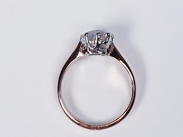 1.41ct Art deco diamond engagement ring  DBGEMS - image 3