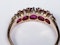 Gem Burmese ruby five stone ring  sku 4715 DBGEMS - image 3