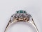 Bright fresh emerald and diamond engagement ring  DBGEMS - image 3