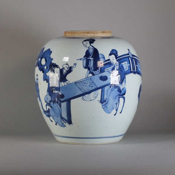 Chinese blue and white ginger jar, Kangxi (1662-1722) - image 1