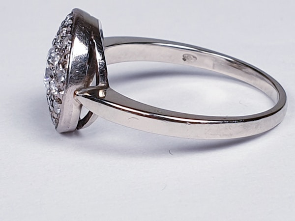 Art Deco Diamond Cluster Ring  DBGEMS - image 1