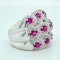 18K white gold 2.50ct Natural Ruby and 0.50ct Diamond Ring - image 2