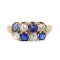 Victorian Gold, Diamond and Sapphire Ring - image 2