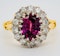18K yellow/white gold 2.41ct Natural Ruby and 0.80ct Diamond Ring - image 1