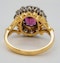 18K yellow/white gold 2.41ct Natural Ruby and 0.80ct Diamond Ring - image 3