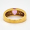 18K yellow gold 2.10ct Natural Pink Sapphire and 0.60ct Diamond Ring - image 2