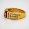 18K yellow gold 2.10ct Natural Pink Sapphire and 0.60ct Diamond Ring - image 3