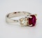 18K white gold 2.14ct Natural Burma Ruby and 0.70ct Diamond Ring. - image 2