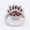 14K white gold 2.50ct Natural Ruby and 0.50ct Diamond Ring - image 4