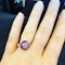 18K white gold 1.25ct Natural Ruby and 0.52ct Diamond Ring - image 5