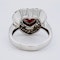 18K white gold 1.63ct Natural Ruby and 1.25ct Diamond Ring - image 4
