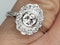 French Oval Diamond Cluster Engagement Ring  DBGEMS - image 2