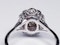 French Oval Diamond Cluster Engagement Ring  DBGEMS - image 5