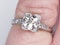 Art Deco Geometric Diamond Engagement Ring  DBGEMS - image 5