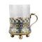 Russian Silver-Gilt and Champleve Enamel Tea Glass Holder, Andrey Bragin c.1890 - image 1