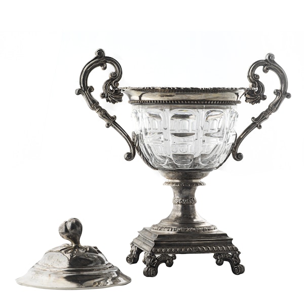 French Glass and Silver Bon Bon Dish, c.1880 - image 2