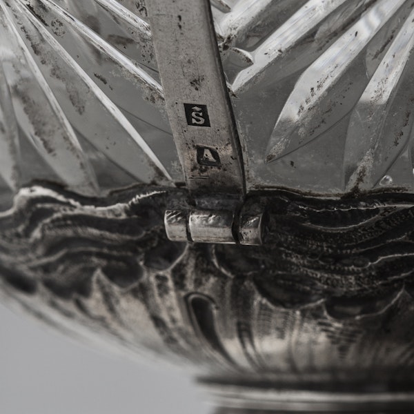 Continental Silver and Cut Glass Claret Jug, c.1890 - image 5