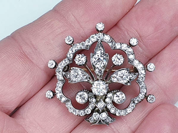 Victorian Diamond Tiara Centre Piece/Brooch DBGEMS - image 2