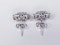 diamond cluster earrings DBGEMS - image 1