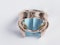 French 1960's chic Aquamarine dress ring  DBGEMS - image 1