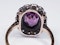 Amethyst and Diamond Cluster Ring  DBGEMS - image 3