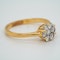 18K yellow gold 0.60ct Diamond Cluster Ring. - image 2