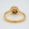 18K yellow gold 0.60ct Diamond Cluster Ring. - image 4