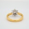 18K white/yellow gold 0.90ct Diamond Cluster Ring - image 4