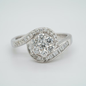 1.50ct Diamond Cluster Ring