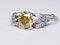 yellow diamond engagement ring  DBGEMS - image 2