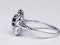 Art deco sapphire and diamond engagement ring  DBGEMS - image 5