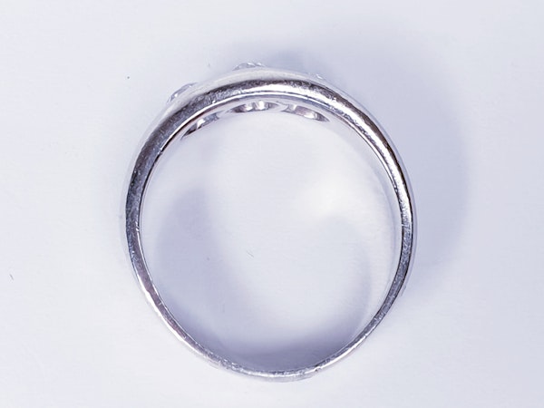 Platinum Gypsy Set Old Cut Diamond Ring  DBGEMS - image 1