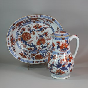 Chinese imari jug and basin, late Kangxi (circa 1720)