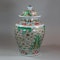 Chinese wucai transitional vase and cover, 17th century - image 3