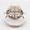 Large pearl and diamond cluster ring - image 4
