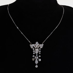 Edwardian all diamond pendant